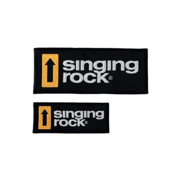 Textilní nášivky SINGING ROCK 15 x 6 cm a 10 x 4 cm